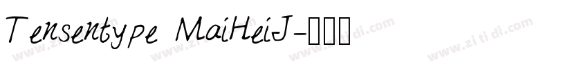 Tensentype MaiHeiJ字体转换